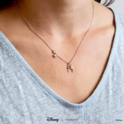 Disney Necklace Charm Diamante Wand