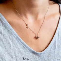 Disney Necklace Charm Diamante Mushroom