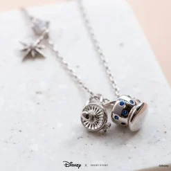 Disney Necklace Charm Diamante Alice Teacup