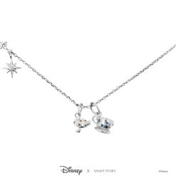 Disney Necklace Charm Diamante Mushroom