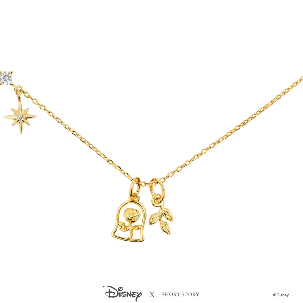 Disney Necklace Charm Enchanted Rose