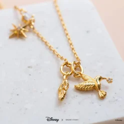 Disney Necklace Charm Feather