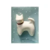 Dog Magnet Handsome White