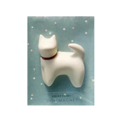 Dog Magnet Handsome White