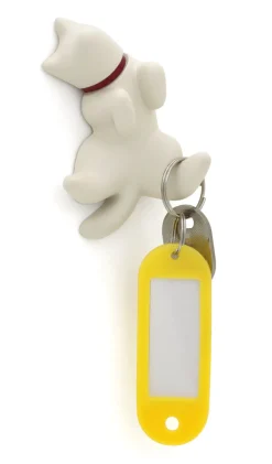 Dog Magnet Lazy White