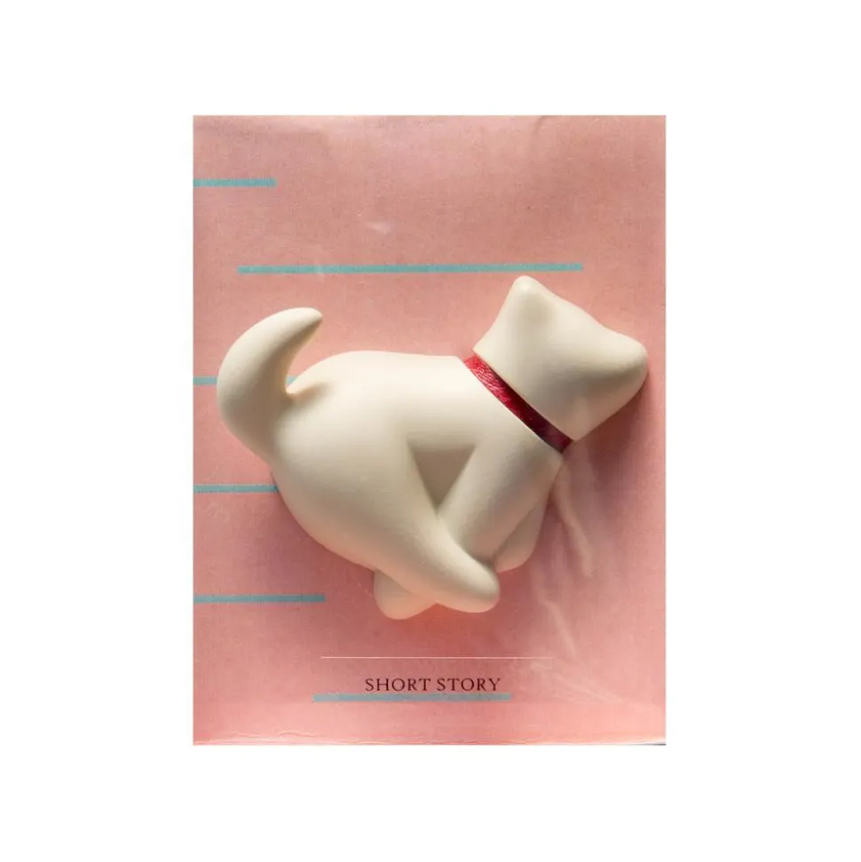 Dog Magnet Playful White