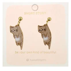 Drop Earring Cat
