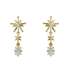 Drop Earring Diamante Evening Star Gold