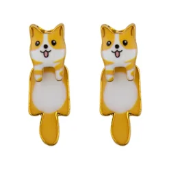 Drop Earring Dog Corgi