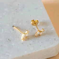 Earring Diamante Bolt