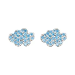 Earring Diamante Cloud Blue *
