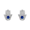 Earring Diamante Hamsa Hand