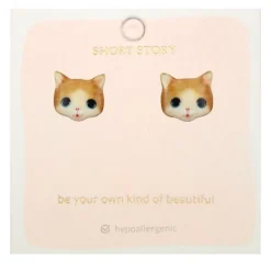 Earring Kitten Ginger *