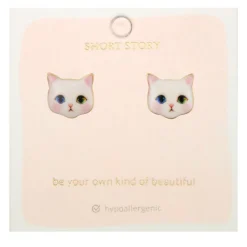 Earring Kitten Snow