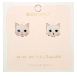 Earring Kitten Snow