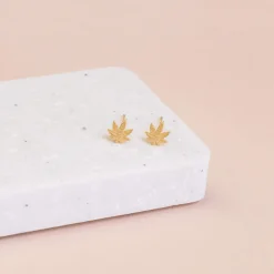 Earring Mini Maple Leaf