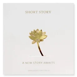 Gold Bookmarks Floral and Fauna Lotus