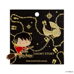 Harry Potter Enamel Pin Harry & Golden Snitch