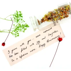 Message in a Bottle Rose Blue