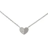 Necklace Diamante Half Heart