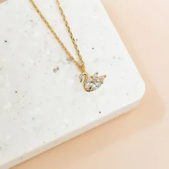 Necklace Diamante Swan