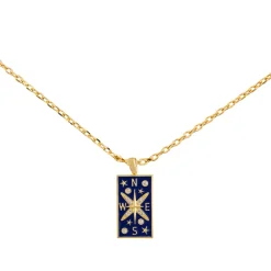 Necklace Epoxy Tarot Compass