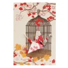 Small Card Crane in Cage Royal Gold