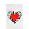 Small Card Heart of Letters