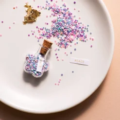 Trinket Bottle Peace Flower Pastel