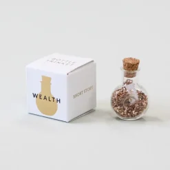 Trinket Bottle Wealth Round Gold