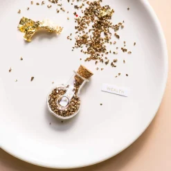 Trinket Bottle Wealth Round Gold