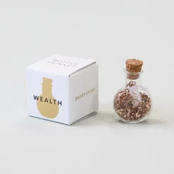 Trinket Bottle Wealth Round Gold